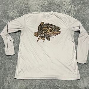 Simms Shirt Mens Large Fishing Performance Outdoor Gray *flaw